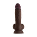 Shaft Model A Liquid Silicone Dong With Balls 8.5 In. Mahogany | SexToy.com