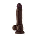 Shaft Model A Liquid Silicone Dong With Balls 8.5 In. Mahogany | SexToy.com