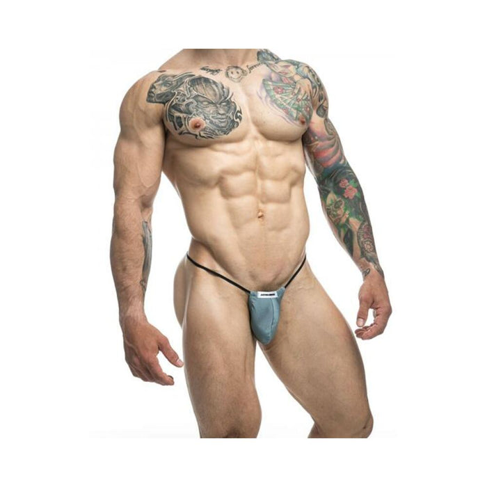 Malebasics Justin + Simon Classic G-string Bulge Metal Green L/xl