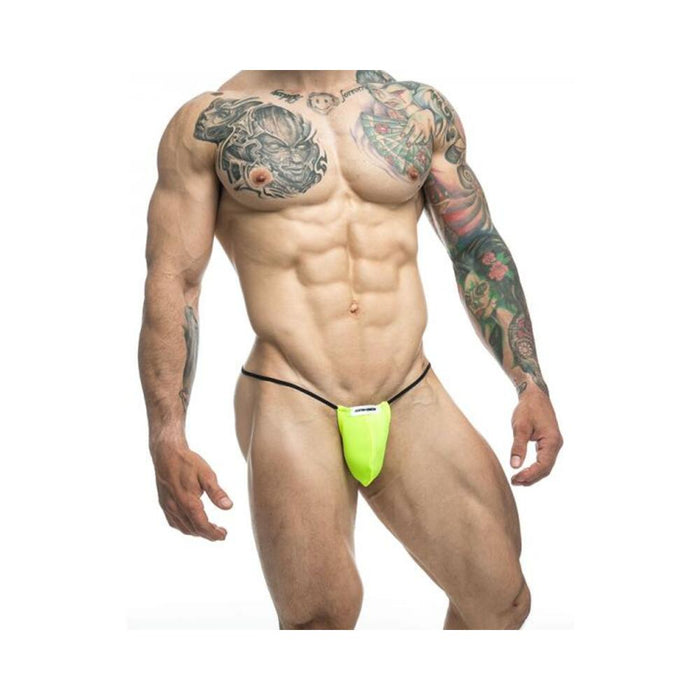 Malebasics Justin + Simon Classic G-string Bulge Neon Green L/xl