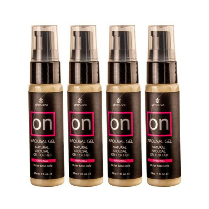 Sensuva Pack Of 4 On Original Arousal Gel 1 Oz. Bottle Plus Vl8tdon Arousal Oil And Gel 8-piece Test