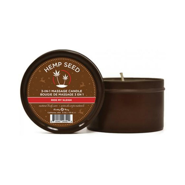 Eb Hemp Seed Candle Ride My Sleigh 6 Oz. | SexToy.com