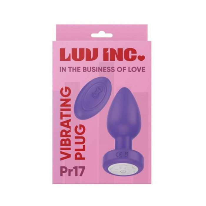 Luv Inc Pr17: Vibrating Plug With Remote Purple
