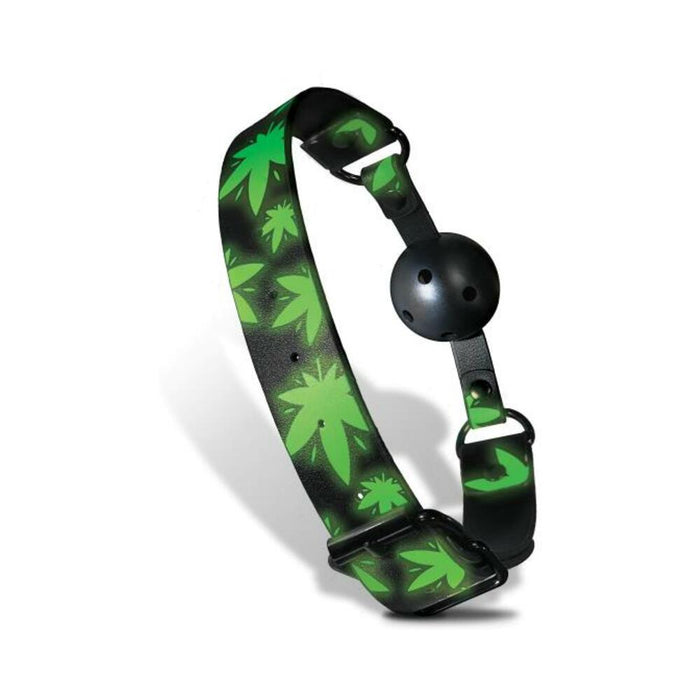 Stoner Vibes Chronic Collection Glow In The Dark Breathable Ball Gag
