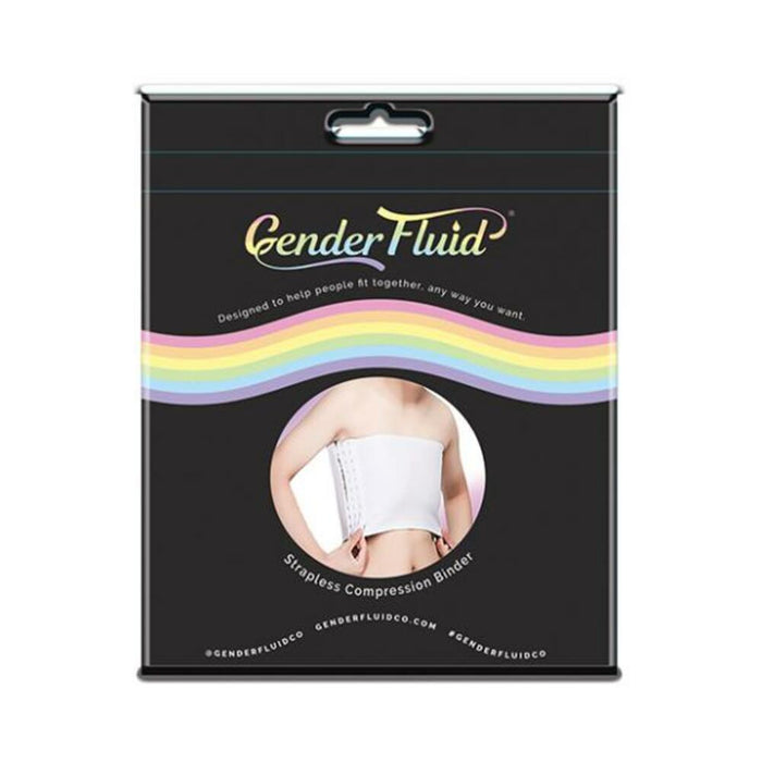 Gender Fluid Strapless Chest Compression Binder - Xxxl White