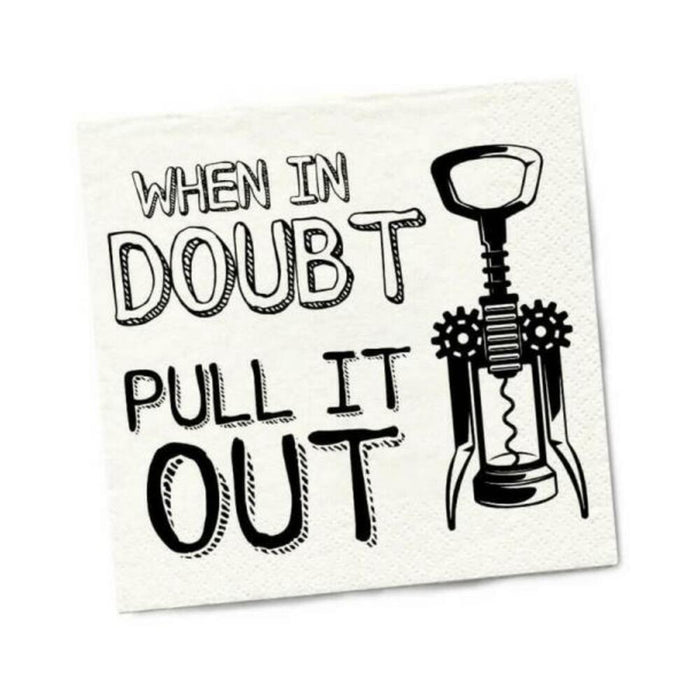 Twisted Wares When In Doubt Pull It Out Napkins 20-pack