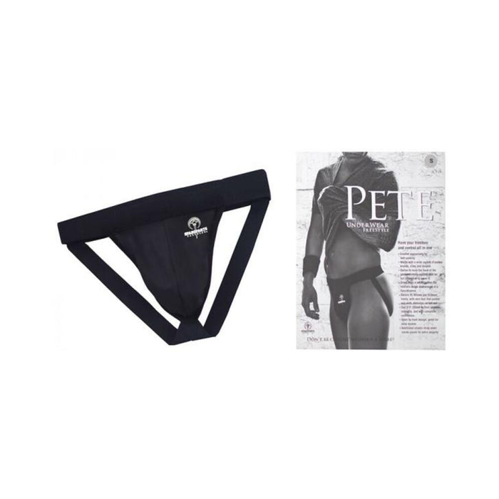 Spareparts Pete Freestyle Nylon Packing Jock Black Size S