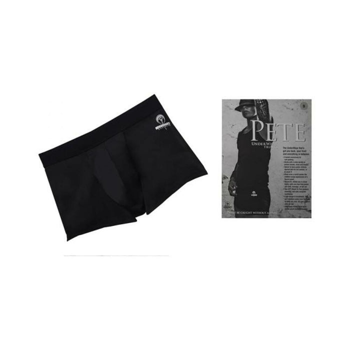 Spareparts Pete Trunks Nylon Packing Underwear Black Size L