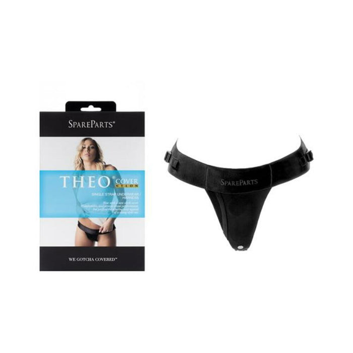 Spareparts Theo Cover Underwear Harness Black (single Strap) Size A Nylon