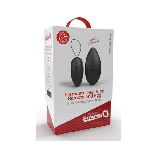 Premium Dual Vibe Remote And Egg Black | SexToy.com