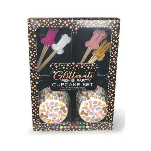 Glitterati Penis Cupcake 48pc Set | SexToy.com