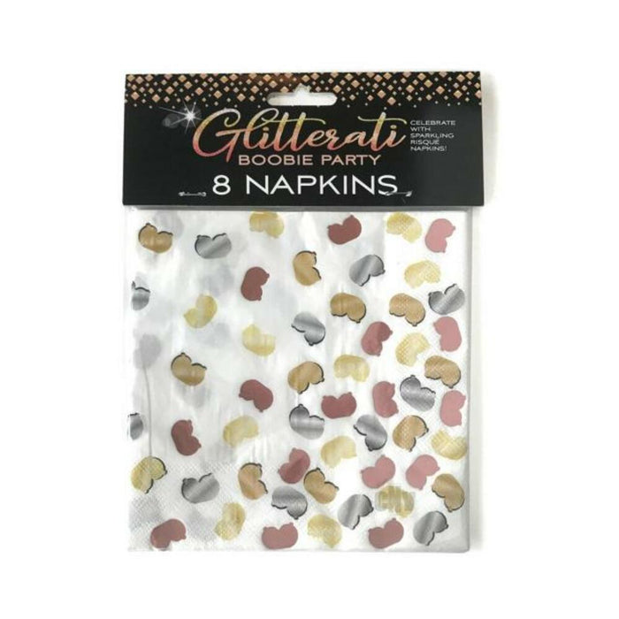 Glitterati Boobie Party Napkins | SexToy.com