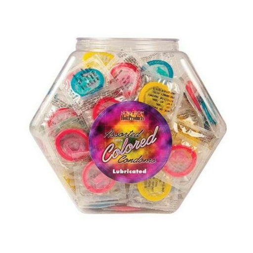 Assorted Colored Latex Condoms Fishbowl Display Of 144 | SexToy.com
