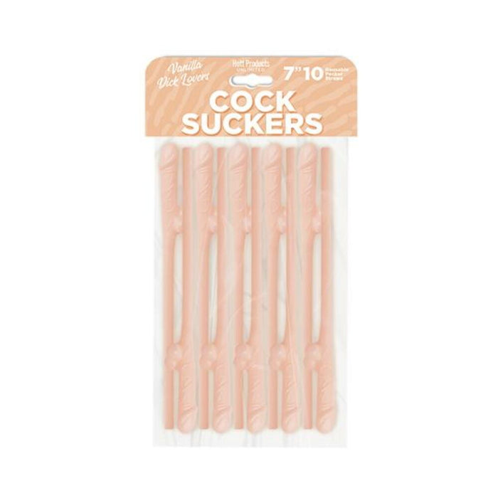 Skins Pecker Straws Vanilla Lovers (10-pack) | SexToy.com