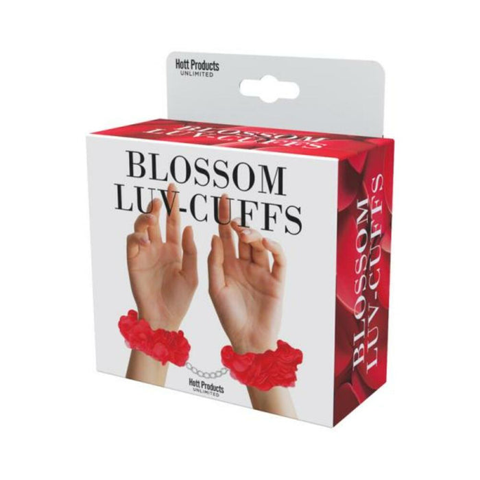 Blossom Luv Cuffs Flower Hand Cuffs Red