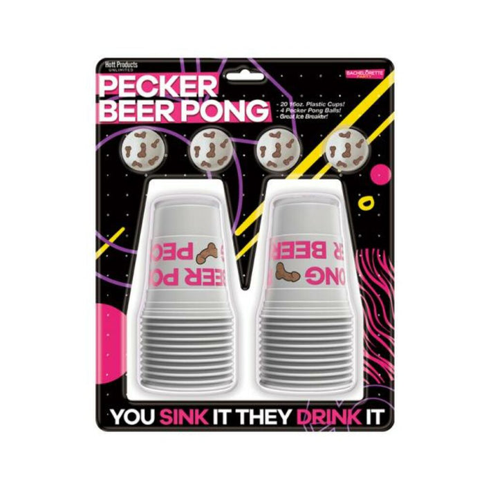 Pecker Beer Pong Game With Balls