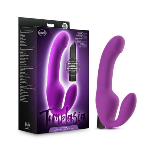 Temptasia - Cyrus - Strapless Silicone Dildo - Purple | SexToy.com