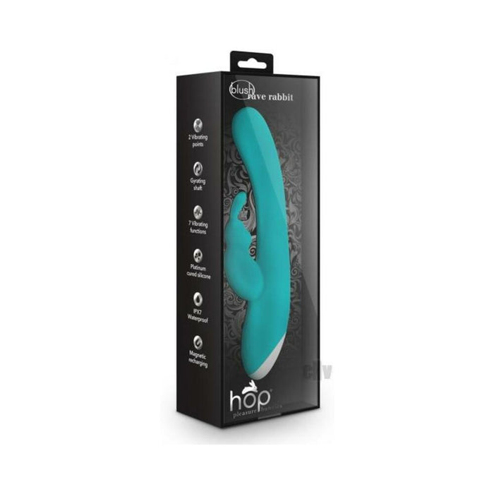 Hop - Rave Rabbit Plus Dual Stimulator - Aquamarine | SexToy.com