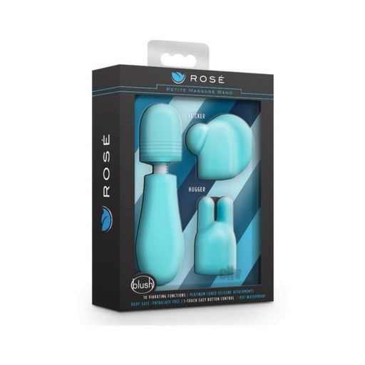 Rose - Petite Massage Wand - Blue | SexToy.com