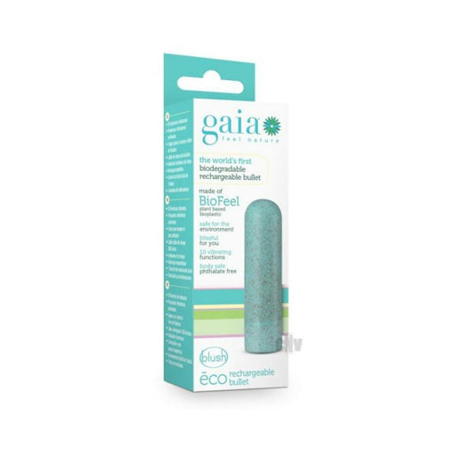 Gaia  Eco Rechargeable Bullet - Aqua | SexToy.com