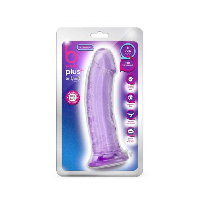 B Yours Plus Roar 'n' Ride Dildo Purple | SexToy.com