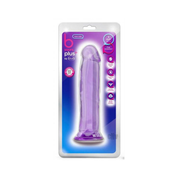 B Yours Plus Thrill 'n' Drill Dildo Purple | SexToy.com