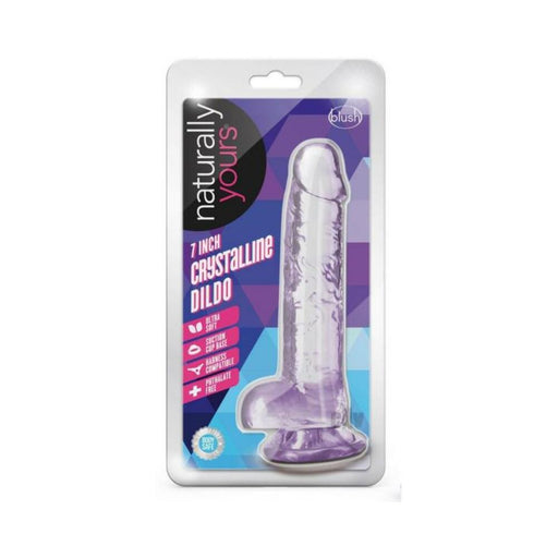 Naturally Yours Crystalline Dildo 7 In. Amethyst | SexToy.com