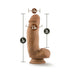 Dr. Skin Dr. Samuel Dildo With Suction Cup Silicone 7 In. Mocha | SexToy.com