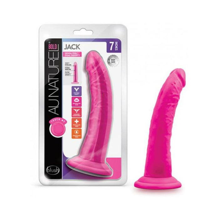 Au Naturel Bold Jack Dildo 7 In. Pink | SexToy.com