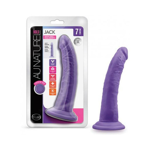 Au Naturel Bold Jack Dildo 7 In. Purple | SexToy.com
