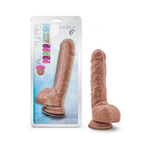 Au Naturel Big Billy Dildo 9 In. Mocha | SexToy.com