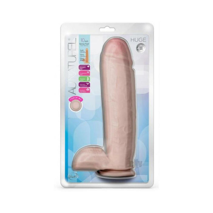 Au Naturel Huge Dildo 10 In. Vanilla | SexToy.com