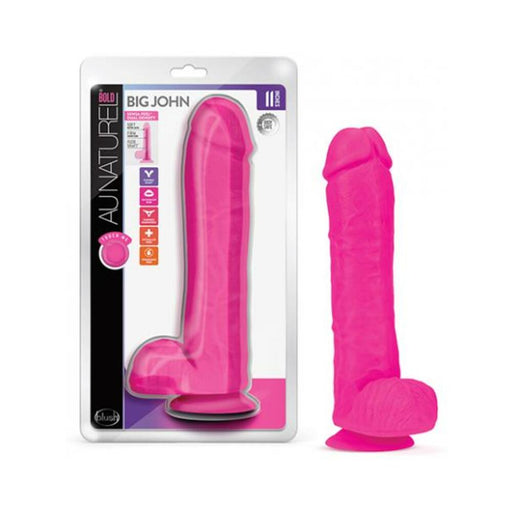 Au Naturel Bold Big John Dildo 11 In. Pink | SexToy.com