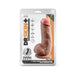 Dr. Skin Plus Girthy Posable Dildo With Balls 7 In. Mocha | SexToy.com