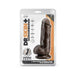 Dr. Skin Plus Girthy Posable Dildo With Balls 7 In. Chocolate | SexToy.com