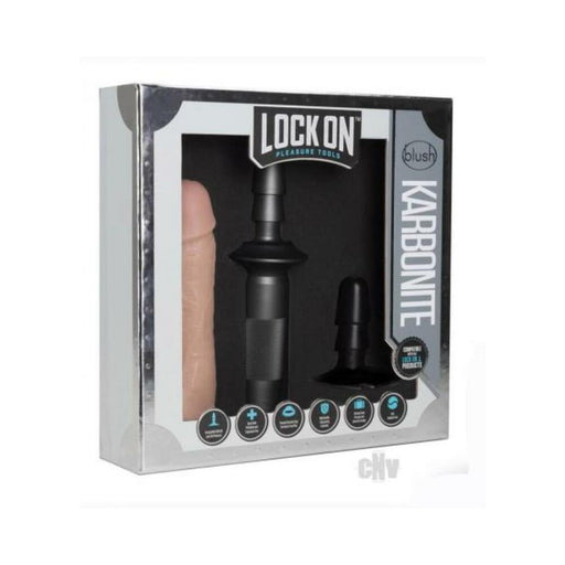 Lock On - Karbonite Dildo And Handle - Vanilla | SexToy.com