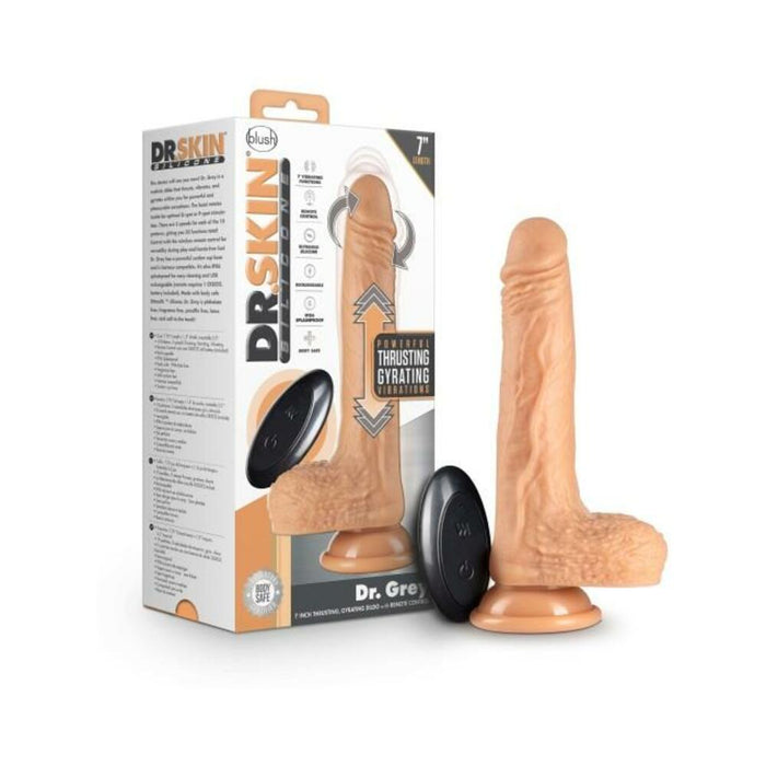 Dr Skin Silic Dr Grey 7 Thrust Dildo Van | SexToy.com