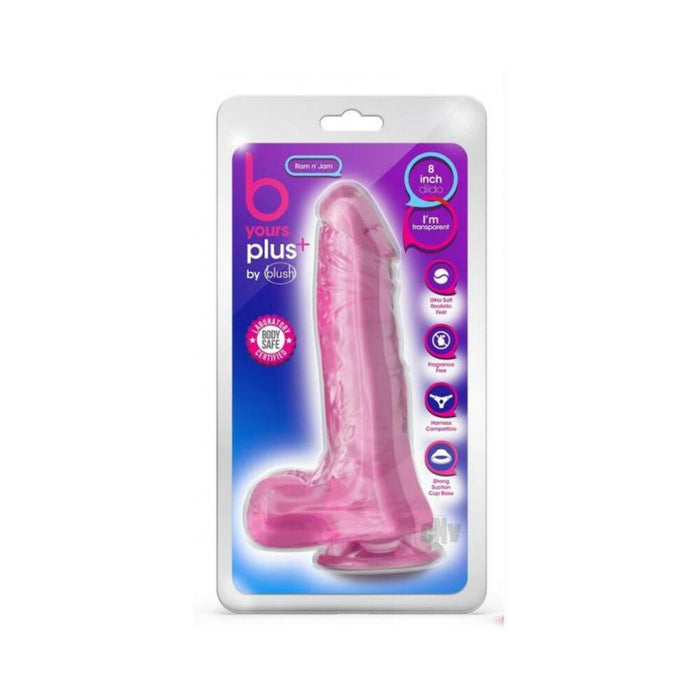 B Yours Plus Ram 'n' Jam Dildo Pink | SexToy.com