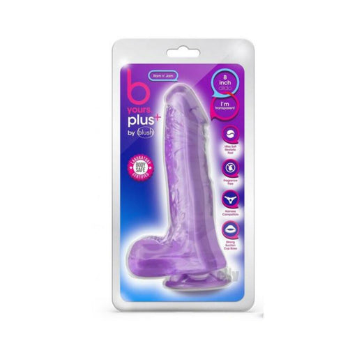 B Yours Plus Ram 'n' Jam Dildo Purple | SexToy.com
