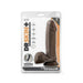 Dr. Skin Plus Posable Dildo With Balls 8 In. Chocolate | SexToy.com