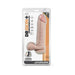 Dr. Skin Plus Thick Posable Dildo With Balls 9 In. Vanilla | SexToy.com