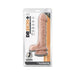 Dr. Skin Plus Posable Dildo With Balls 9 In. Vanilla | SexToy.com