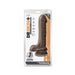 Dr. Skin Plus Posable Dildo With Balls 9 In. Chocolate | SexToy.com