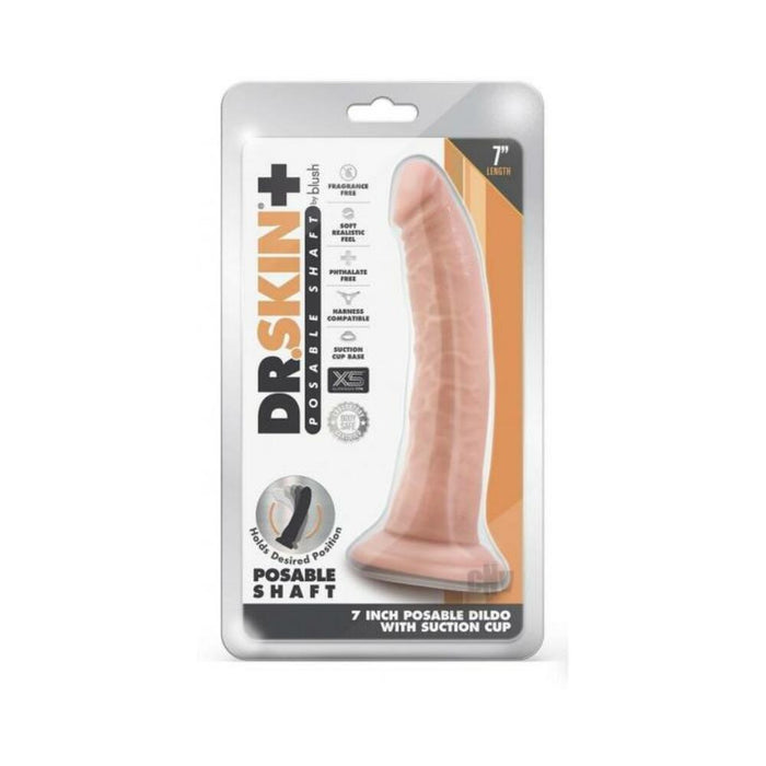 Dr Skin Plus Posable Dildo 7 Vanilla