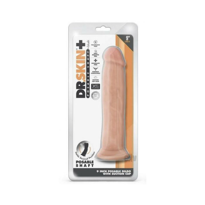 Dr Skin Plus Thick Pose Dildo 9 Vanilla