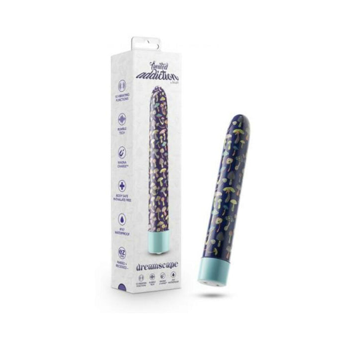 Limited Addiction Utopia Rechargeable 7 In. Vibrator Aqua