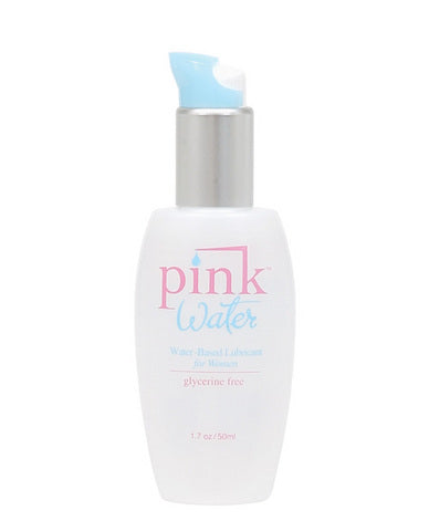 Pink water lube 1.7 oz pump bottle | SexToy.com