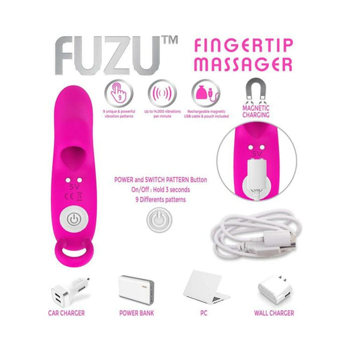 Fuzu Sensa Skin Activated Fingertip Vibe Pink