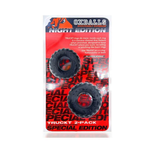 Oxballs Truckt 2-piece Cockring Plus+silicone Special Edition Night | SexToy.com