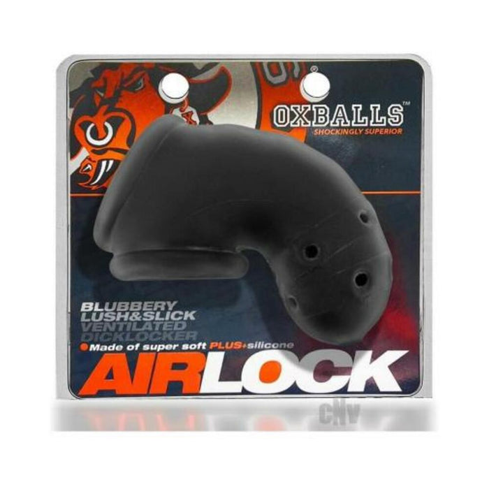 Oxballs Airlock Air-lite Vented Chastity Black Ice